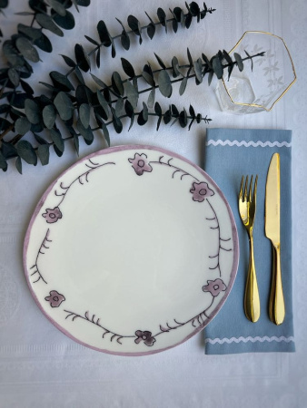 Serax Marni Midnight Flowers Набор из 2-х обеденных тарелок с рисунком Dark Viola MF, 28 см