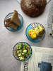 Pomax Vidro Стеклянная миска (тип 2), 12х4,5 см, цвет - голубой, прозрачный, черный