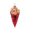 Inge Glas Стеклянная елочная игрушка Засахаренный миндаль, высота - 14,5 см, цвет - красный