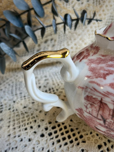 Seletti Hybrid Фарфоровый чайник Smeraldina, размеры: 15*15*13h см, белый, синий, красный