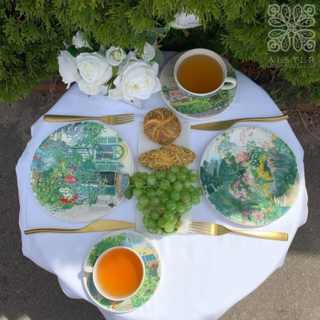 Gien Paris Giverny Набор из 2-х чайных пар, объем - 260 мл, разноцветный