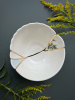 Seletti Kintsugi Фарфоровая пиала, диаметр - 11,5 см, цвет - белый, синий, золотой