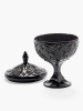Serax Black Josephine Фарфоровая конфетница с крышкой, размеры: 15х15х24h см, цвет - черный