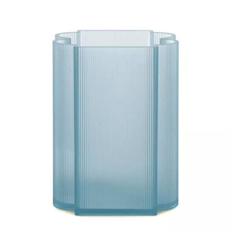 Kartell Okra Ваза из переработанного полиметалакрилата, размеры: 18х18х24h см, цвет - голубой