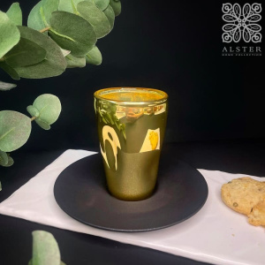 Eisch Unik Espresso Кофейная пара для эспрессо, объем - 100 мл, цвет - золотой, черный