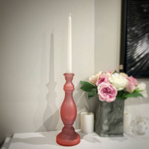 Light&Living Armilla Стеклянный подсвечник, 10,5х30 см, розовый