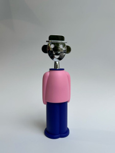 Alessi Alessandro M. Штопор, размеры: 6х6х21h см, цвет - синий, розовый