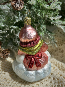 Inge Glas Стеклянная елочная игрушка Госпожа Метелица, размер - 12,5 см