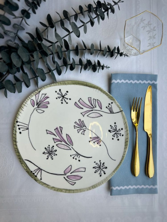 Serax Marni Midnight Flowers Набор из 2-х обеденных тарелок с рисунком Fiore Rosa MF, 28 см