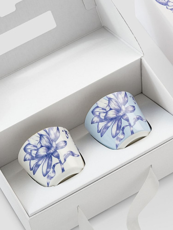 Farforite Blue Garden Набор из 2-х фарфоровых стаканчиков, объем - 200 мл