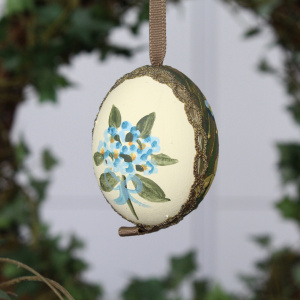 Peter Priess Пасхальное куриное яйцо с гладкой росписью 