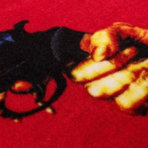 Seletti Toiletpaper Home Коврик для ванной Revolver, размеры: 90х60 см, цвет - красный
