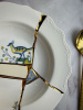 Seletti Kintsugi Тарелка для супа, диаметр - 22 см, цвет - белый, зеленый