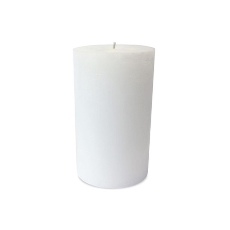 DekoCandle Декоративная круглая свеча, размер - 12х12х40h см, белый