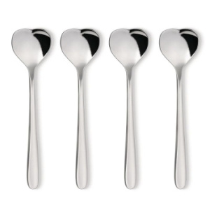 Alessi Big Love Набор из 4-х чайных ложек, длина - 14,5 см, полированная сталь