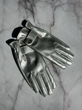Garden Glory Садовые перчатки из эко-кожи Silver Bullet, размер - M, цвет - серебряный