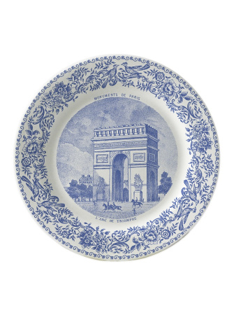 Gien Monuments de Paris Набор из 6 фаянсовых подставок для бокалов, диаметр - 12,8 см