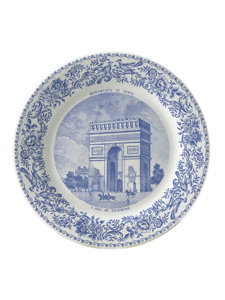 Gien Monuments de Paris Набор из 6 фаянсовых подставок для бокалов, диаметр - 12,8 см