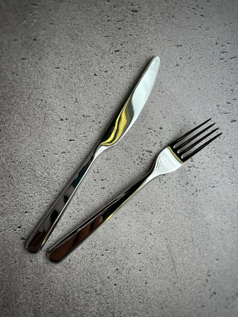 Alessi Amici Десертный нож, длина - 18,5 см, полированная нержавеющая сталь