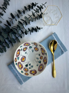 Serax Marni Midnight Flowers Набор из 2-х пиал с рисунком Anemone Milk MF, диаметр - 15 см, 500 мл