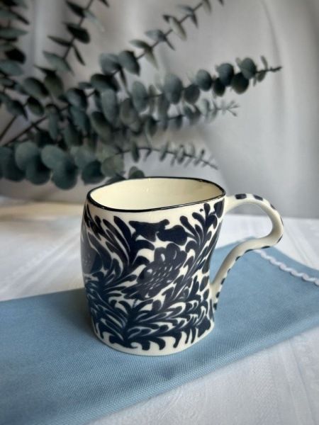 Seletti Classics on Acid Кружка Granada, размеры: 10,5х7,5х9,5h см, цвет - белый, синий