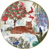 Gien Jardin du Palais Тарелка для канапе с рисунком Tigre (Тигр), диаметр - 17 см