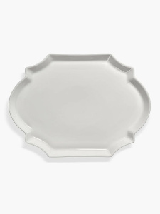 Serax Les Objets Mouleversants Фарфоровый поднос, размеры: 36,6х26,5х2,8h см, цвет - белый