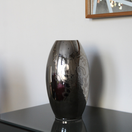 Etro Home Керамическая ваза, 30 см, платиновый