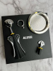 Alessi Wine Подарочный набор: штопор, заглушка для бутылки, кольцо от капель, подставка для бокала
