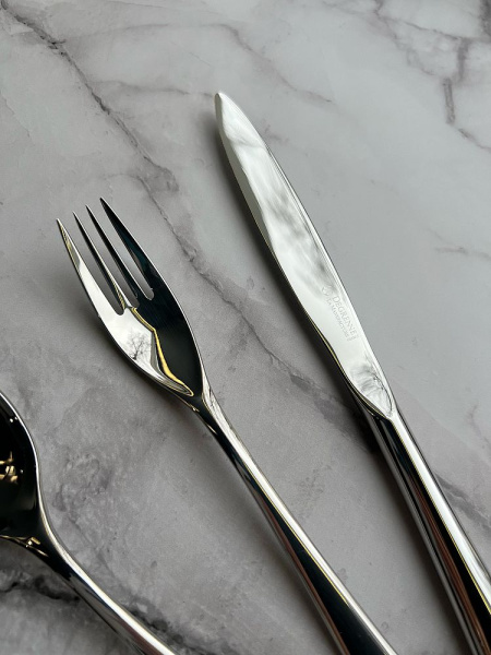 Degrenne Aquatic Mirror Набор столовых приборов на 6 персон из 24 предметов, цвет - хром