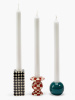 Serax Набор из 3-х керамических подсвечников, размеры: 6х6х7h см