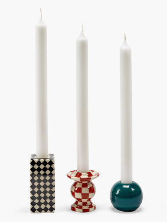 Serax Набор из 3-х керамических подсвечников, размеры: 6х6х7h см