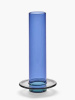 Serax Glass Towers MIX Маленькая стеклянная ваза, размеры: 10,5х4,9х22,5h см, цвет - синий