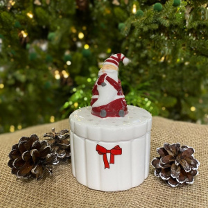 Boltze Gunnar Новогодняя шкатулка (тип 1), размеры: 9х13 см, цвет - белый, красный, серый