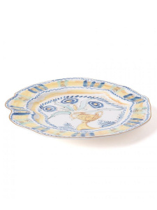 Seletti Classics on Acid Тарелка для основного блюда Spanish Yellow, диаметр - 28 см, белый, желтый