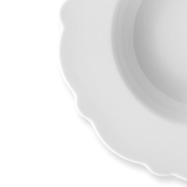 Alessi Dressed Фарфоровая суповая тарелка, диаметр - 23,3 см, цвет - белый