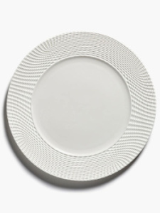 Serax Nido Набор из 2-х обеденных тарелок с рельефными полями, размеры: 29х29х1,9 см, цвет - белый