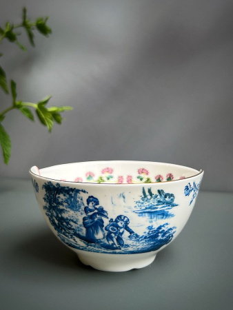 Seletti Hybrid Фарфоровая пиала Cloe, размеры: 10,5х10,5х5,7 см, цвет - белый, синий, розовый