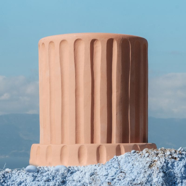 Seletti Dorico Глиняное кашпо, размеры: 29x29х30h см, цвет - терракотовый