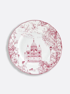 Bernardaud Tout Paris Десертная тарелка, диаметр - 21 см, цвет - белый, розовый