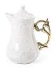 Seletti I-Wares Фарфоровый заварочный чайник, размеры: 13х13х23h см, цвет - белый, золотой