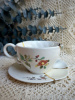 Seletti Kintsugi Фарфоровая чайная пара с цветами, цвет - белый, золотой