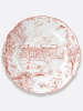 Bernardaud Tout Paris Обеденная тарелка, диаметр - 26 см, цвет - белый, красный