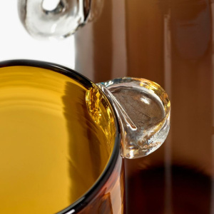 Serax Vase Amber Wind&Fire Стеклянная ваза, размеры: 19х19х24h см, цвет - янтарный