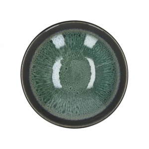 Pomax MIRHA ESMERALDA Глубокая тарелка для супа, диаметр - 18,8 см, черный, бирюзовый