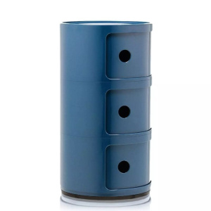 Kartell Componibili Тумба с 3-мя отделениями, размеры: 32х32х58,5h см, цвет - голубой