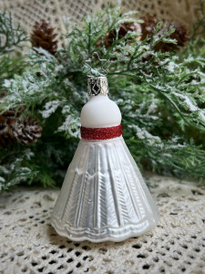 Inge Glas Стеклянная елочная игрушка Волан для бадминтона, размер - 9 см