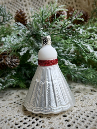 Inge Glas Стеклянная елочная игрушка Волан для бадминтона, размер - 9 см