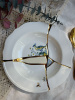 Seletti Kintsugi Тарелка для супа, диаметр - 22 см, цвет - белый, зеленый