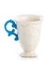 Seletti I-Wares Фарфоровая кружка, размеры: 10х10х11,5h см, цвет - белый, голубой